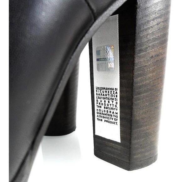 NIB$895 CoSTUME NATIONAL LEATHER ANKLE PLATFORM BOOTS CHUNKY BLOCK HEELS 41 11 - Picture 7 of 12